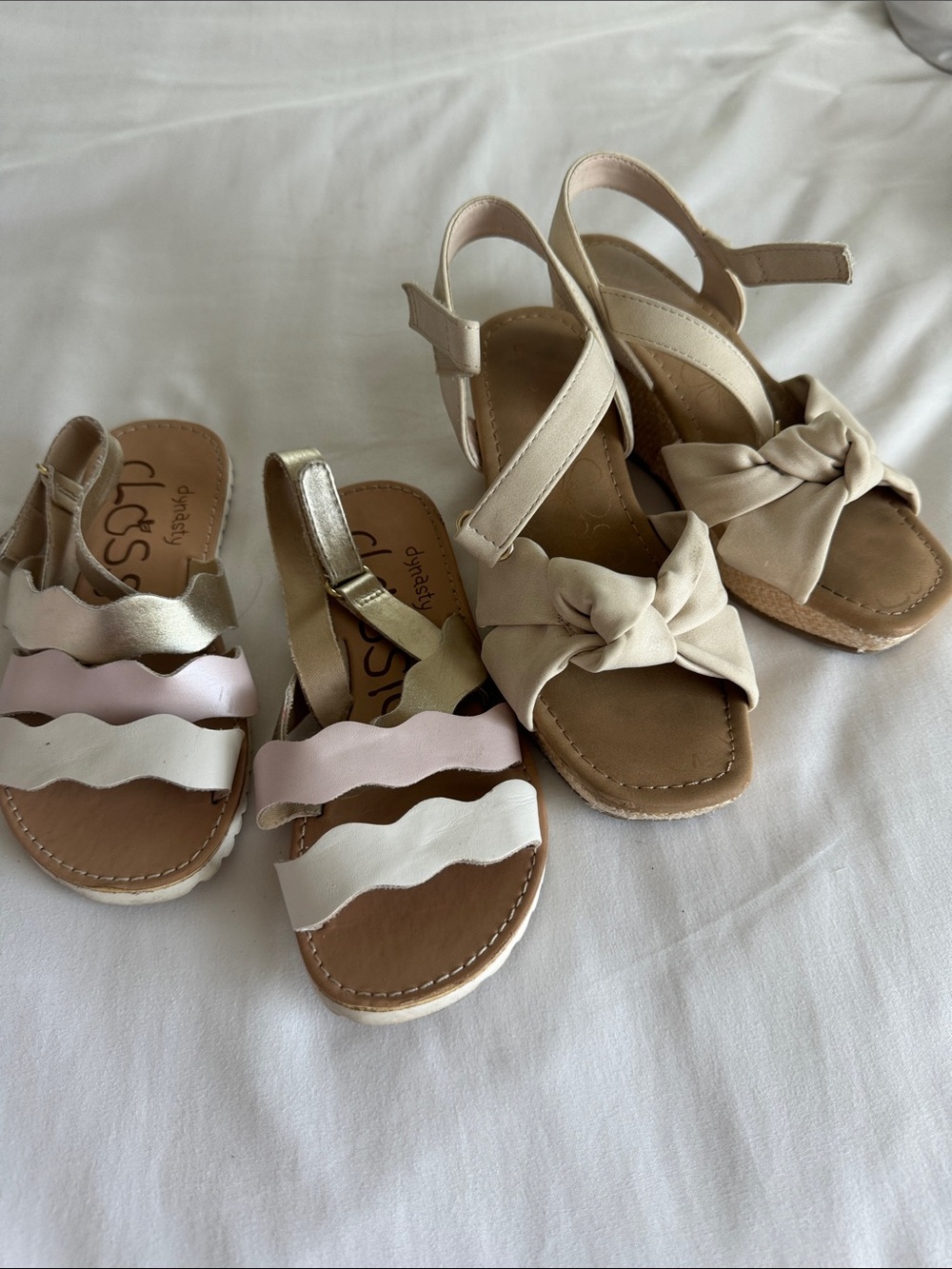 Bundle 2 pairs Girls Sandals size 13T